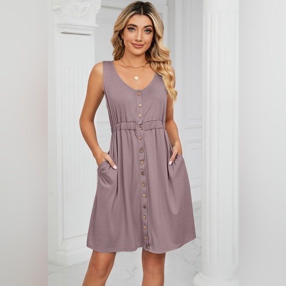 Summer Love Buttoned Down Midi Dress - Picture 2 of 5